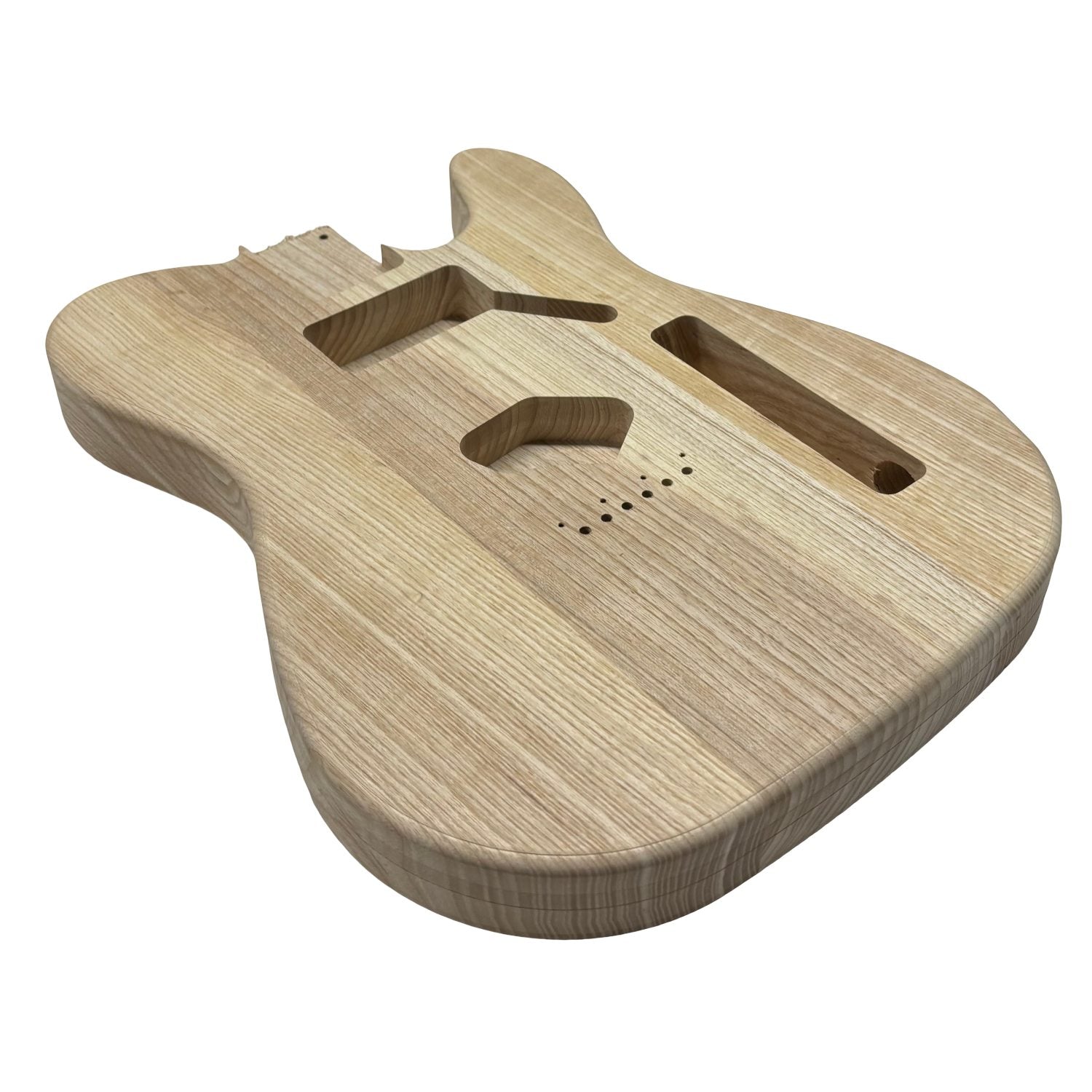 TL-Style White Ash Unfinished Fender Guitar Body #610 - Exotic Wood Zone