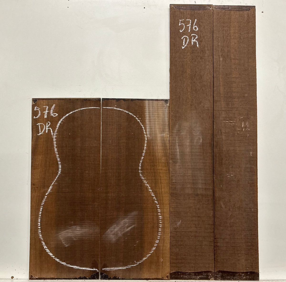 Indian Laurel Dreadnought Guitar Back and Side Set #576 - Exotic Wood Zone