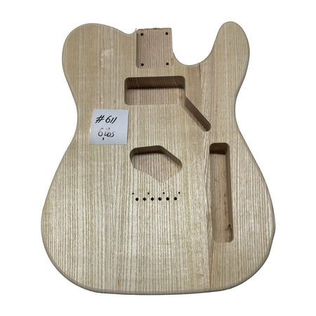 TL-Style White Ash Unfinished Fender Guitar Body #611 - Exotic Wood Zone
