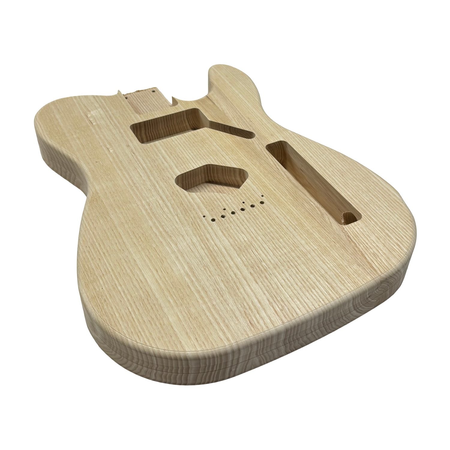 TL-Style White Ash Unfinished Fender Guitar Body #611 - Exotic Wood Zone