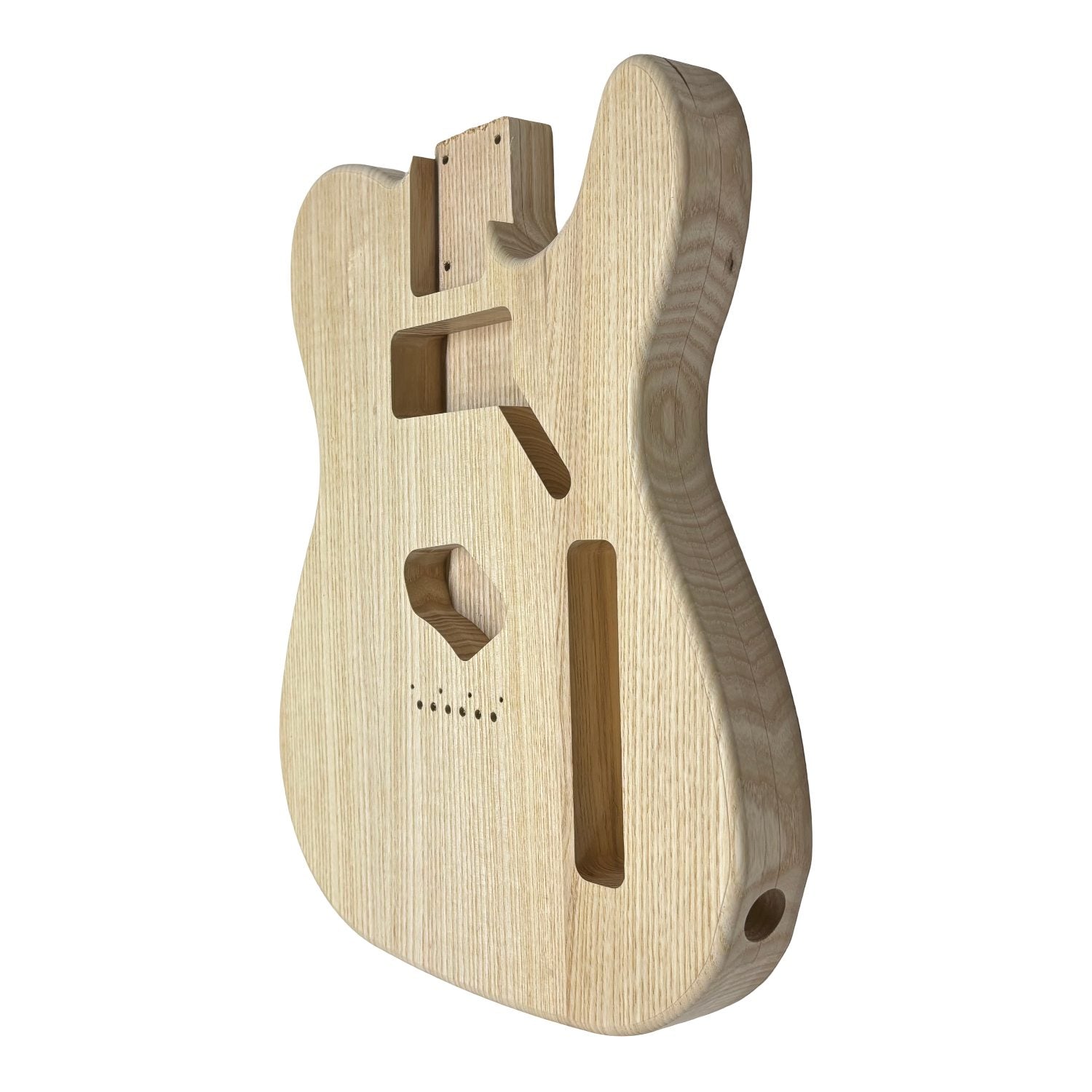 TL-Style White Ash Unfinished Fender Guitar Body #611 - Exotic Wood Zone