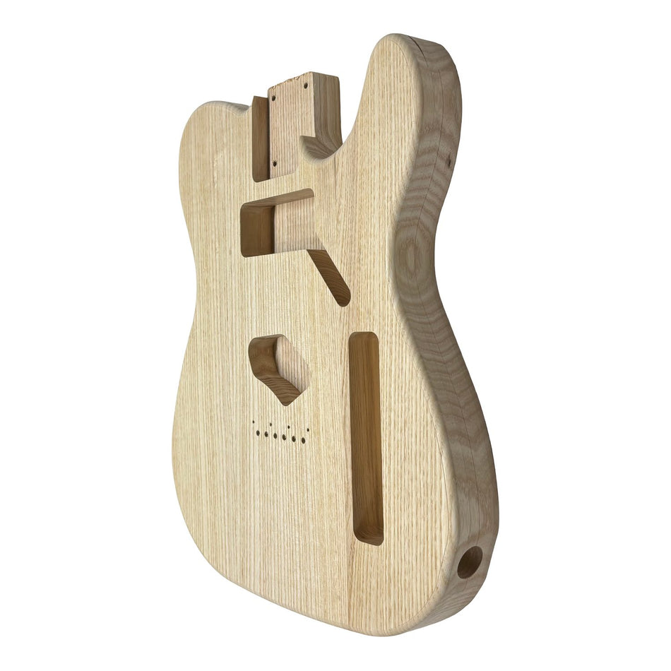 TL-Style White Ash Unfinished Fender Guitar Body #611 - Exotic Wood Zone
