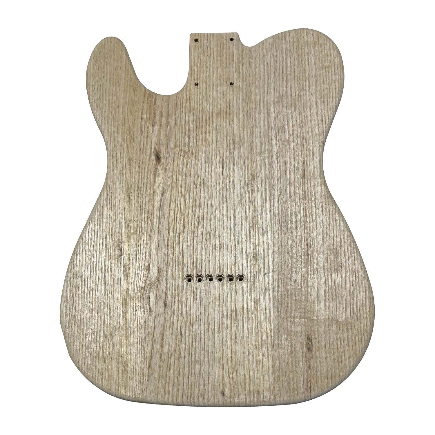 TL-Style White Ash Unfinished Fender Guitar Body #611 - Exotic Wood Zone