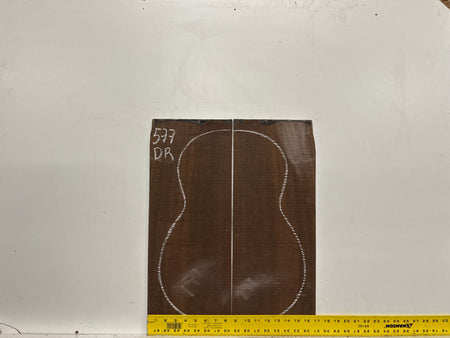 Indian Laurel Dreadnought Guitar Back and Side Set #577 - Exotic Wood Zone
