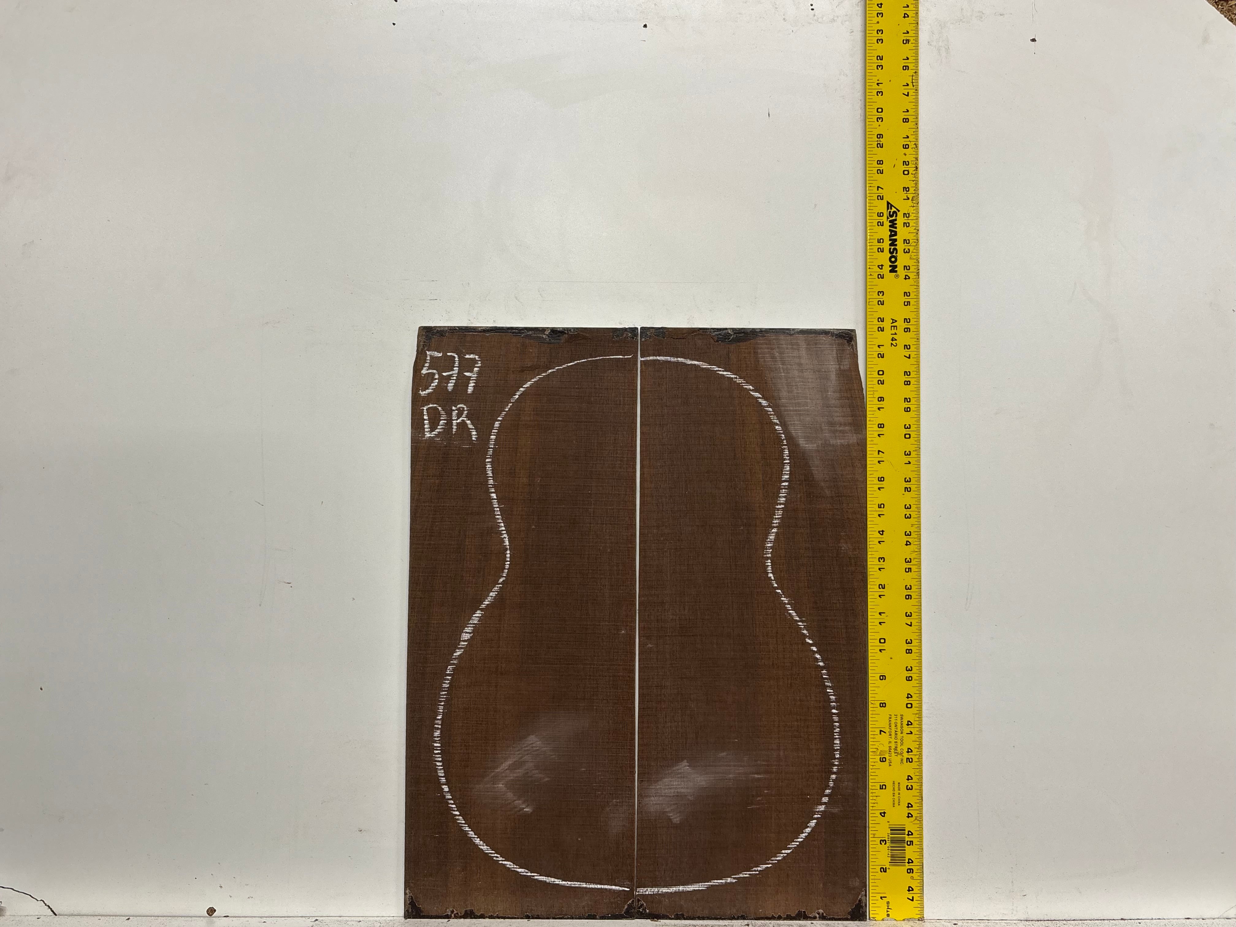 Indian Laurel Dreadnought Guitar Back and Side Set #577 - Exotic Wood Zone