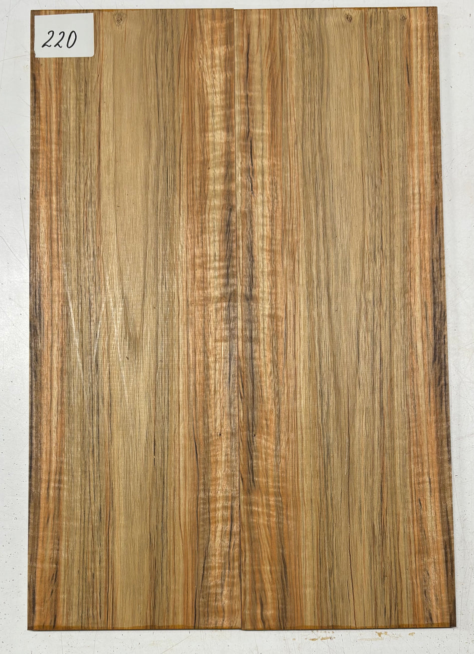 Flame Teak Guitar Drop Top 21" x 7-1/8" x 3/8" #220