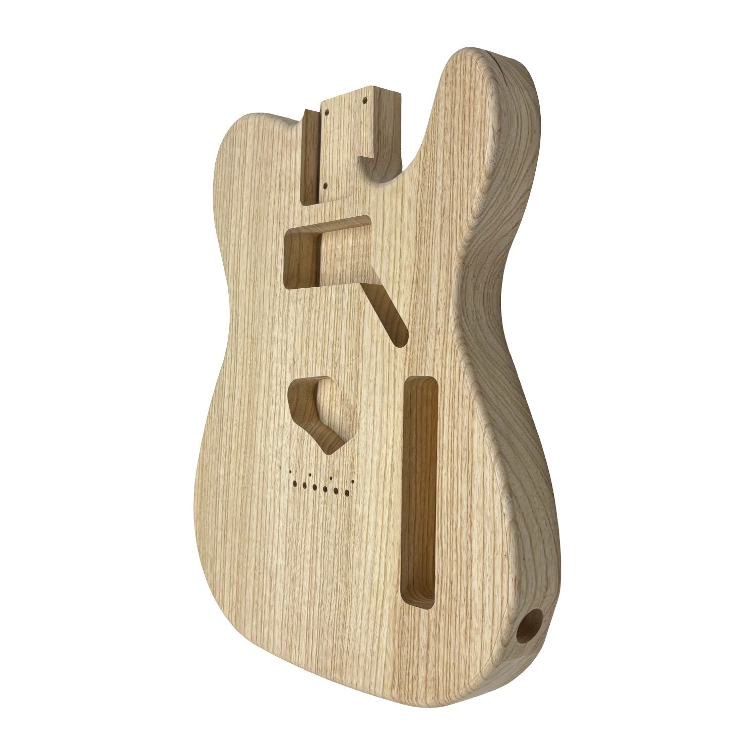 TL-Style White Ash Unfinished Fender Guitar Body #612 - Exotic Wood Zone