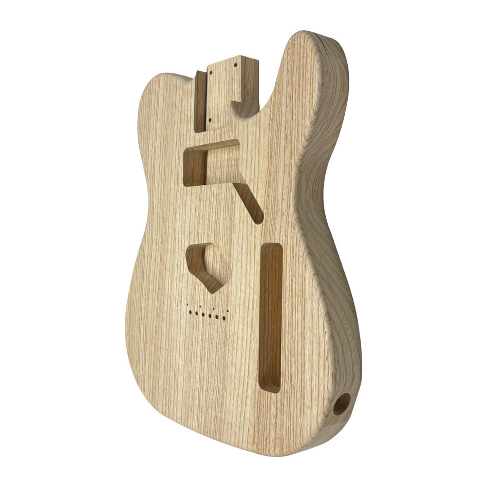 TL-Style White Ash Unfinished Fender Guitar Body #612 - Exotic Wood Zone