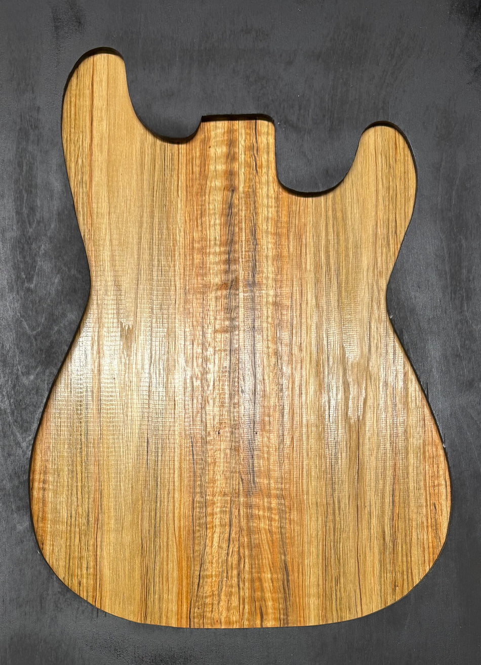 Flame Teak Guitar Drop Top 21" x 7-1/8" x 3/8" #220