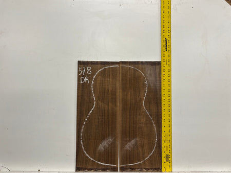 Indian Laurel Dreadnought Guitar Back and Side Set #578 - Exotic Wood Zone