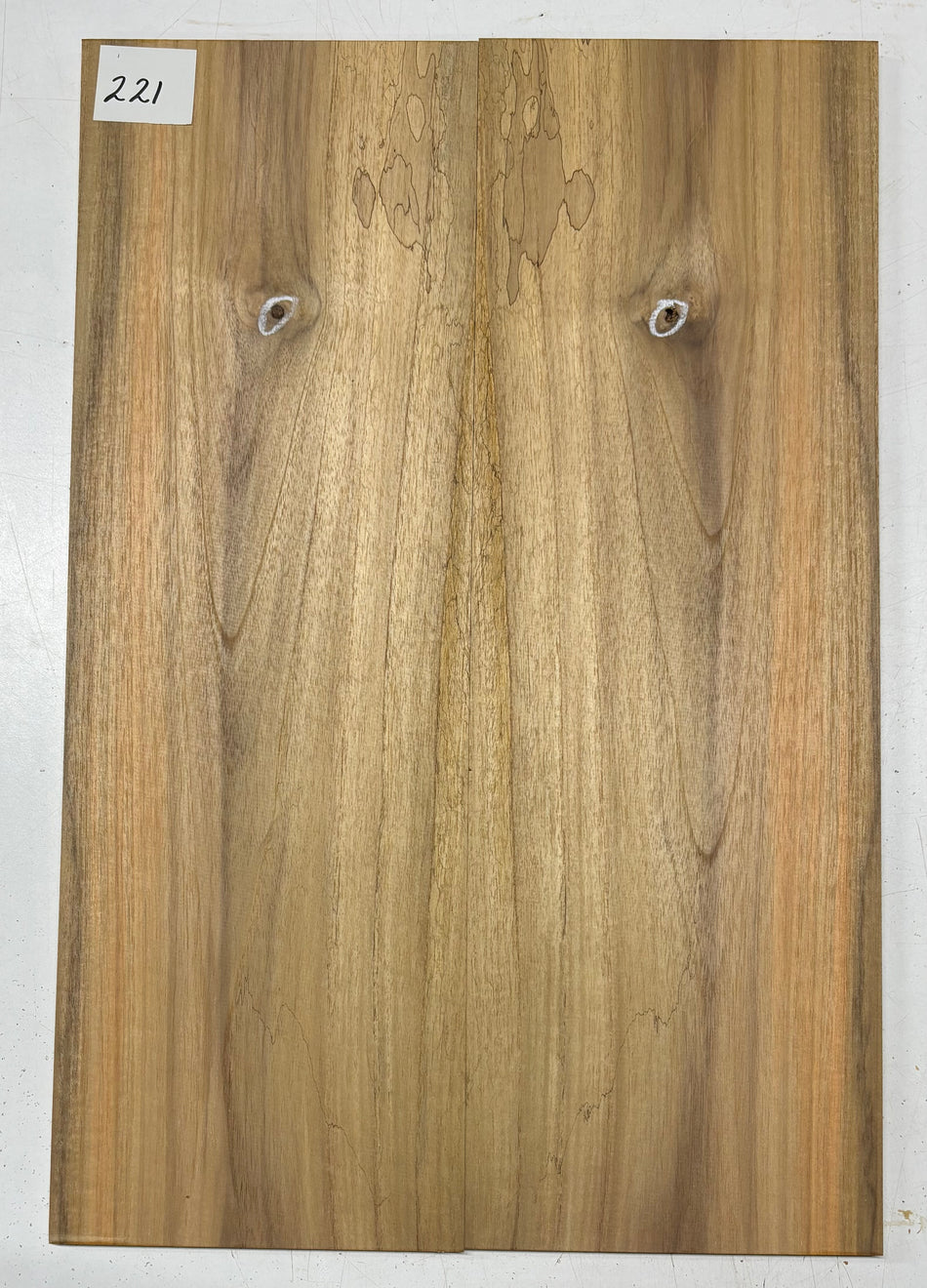 Teak Guitar Drop Top 21" x 7-1/8" x 3/8" #221