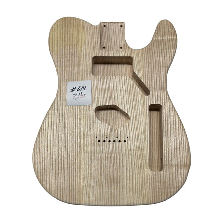 TL-Style White Ash Unfinished Fender Guitar Body #614 - Exotic Wood Zone