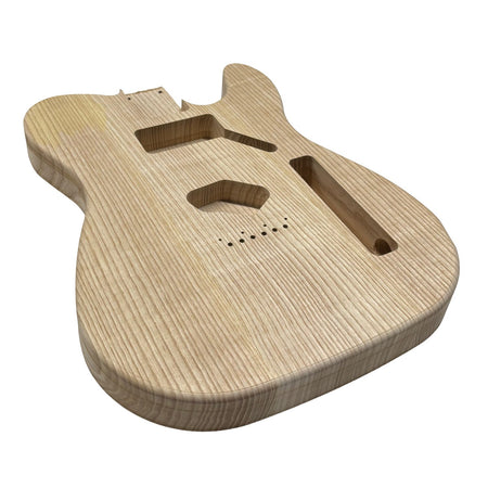 TL-Style White Ash Unfinished Fender Guitar Body #614 - Exotic Wood Zone