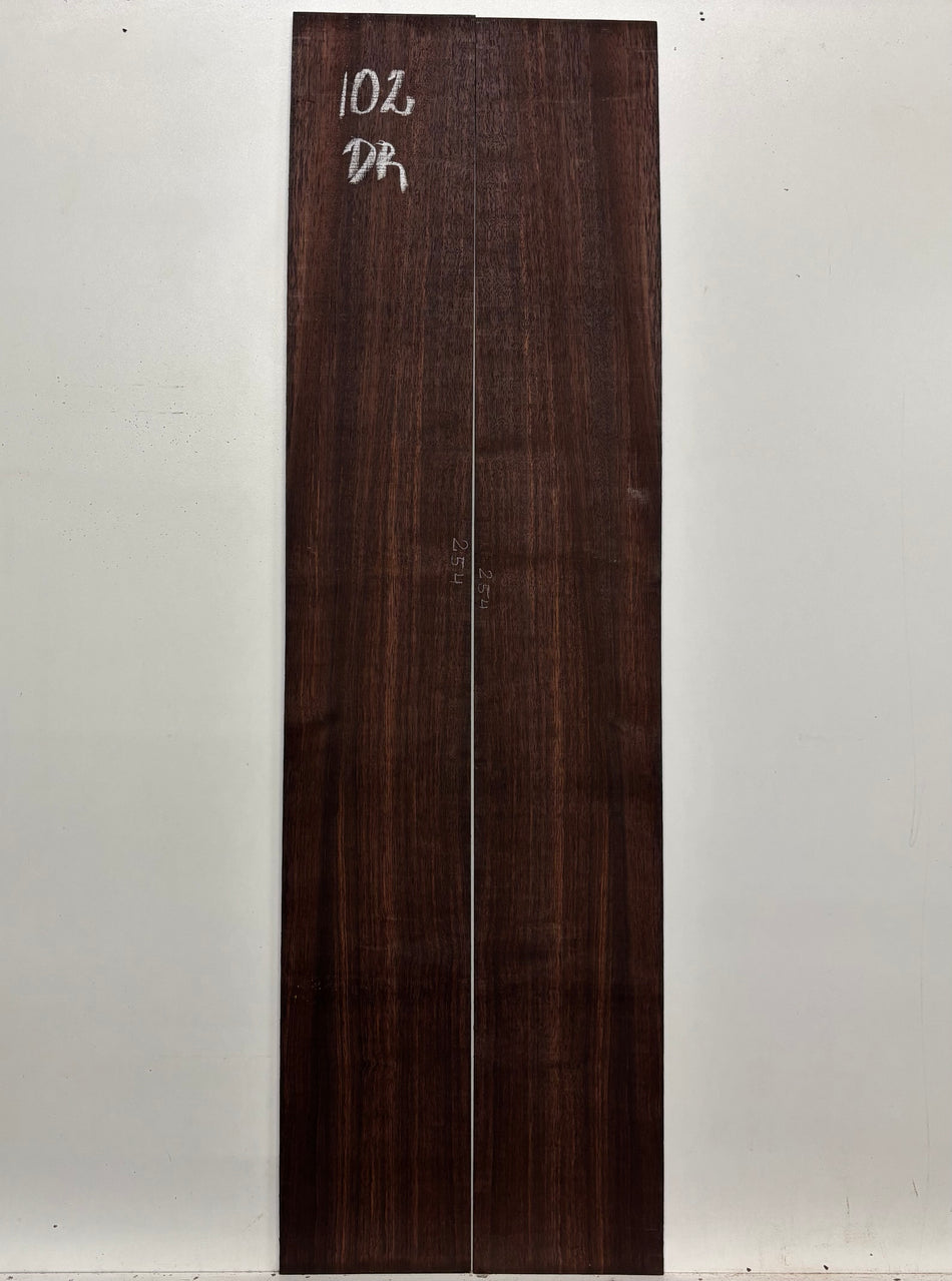 Dark Grain East Indian Rosewood Dreadnought Guitar Side Set #102