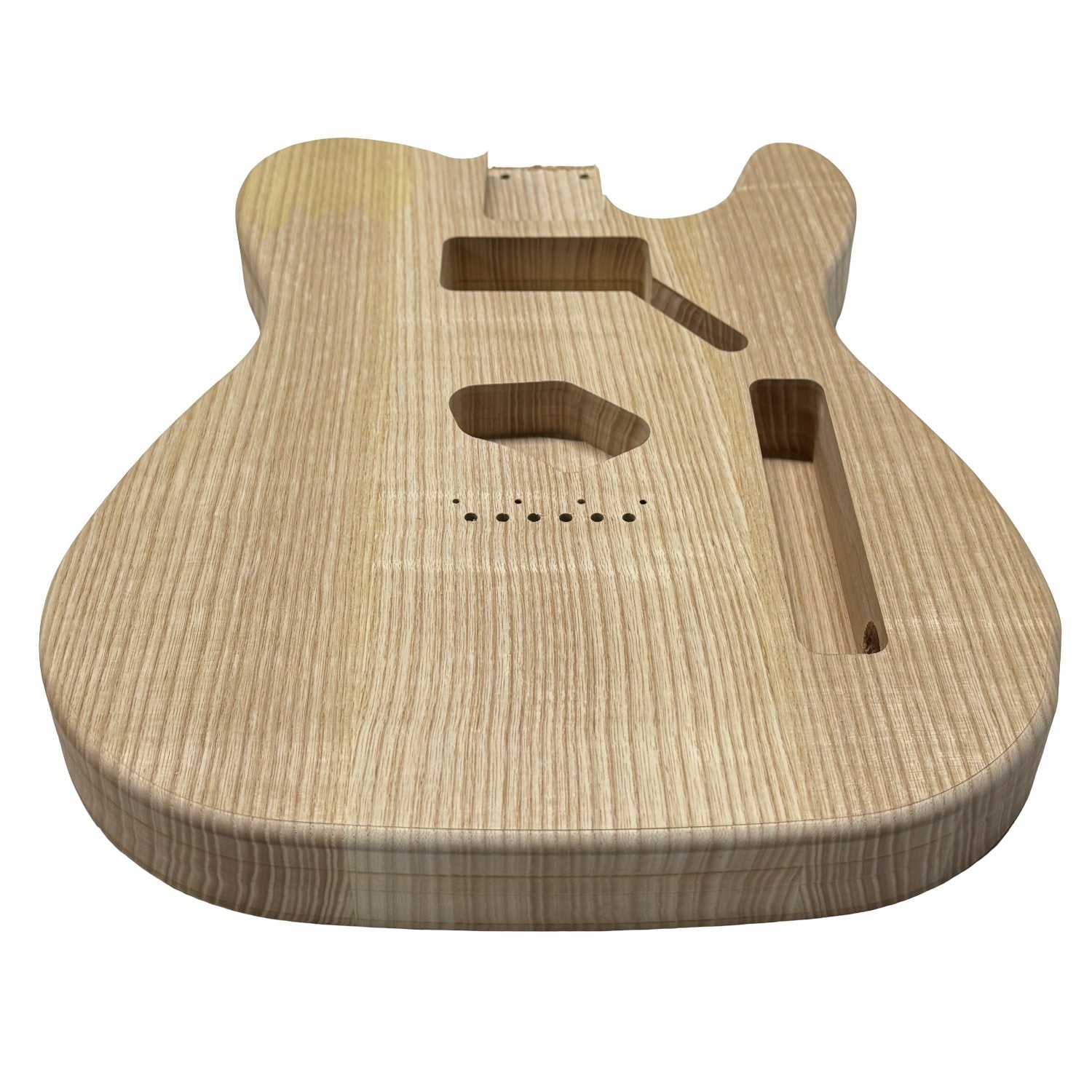 TL-Style White Ash Unfinished Fender Guitar Body #614 - Exotic Wood Zone
