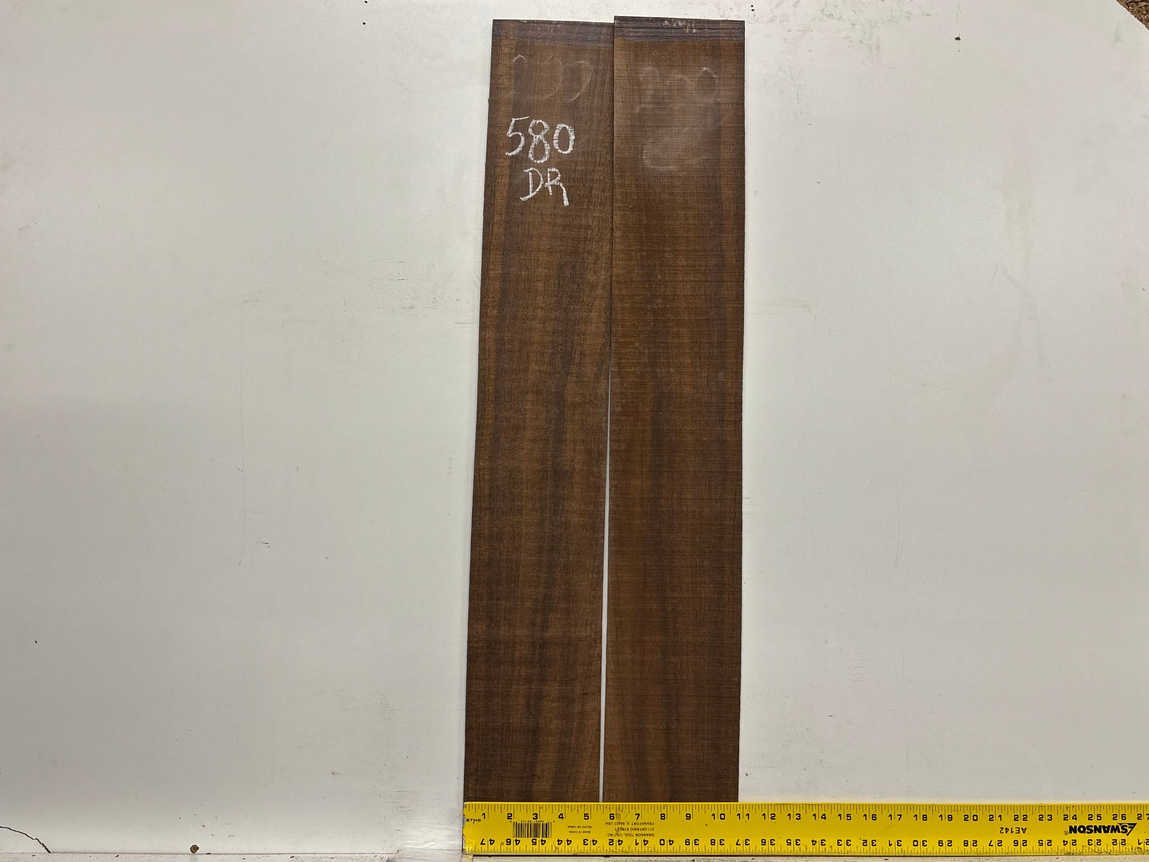 Indian Laurel Dreadnought Guitar Back and Side Set #580 - Exotic Wood Zone