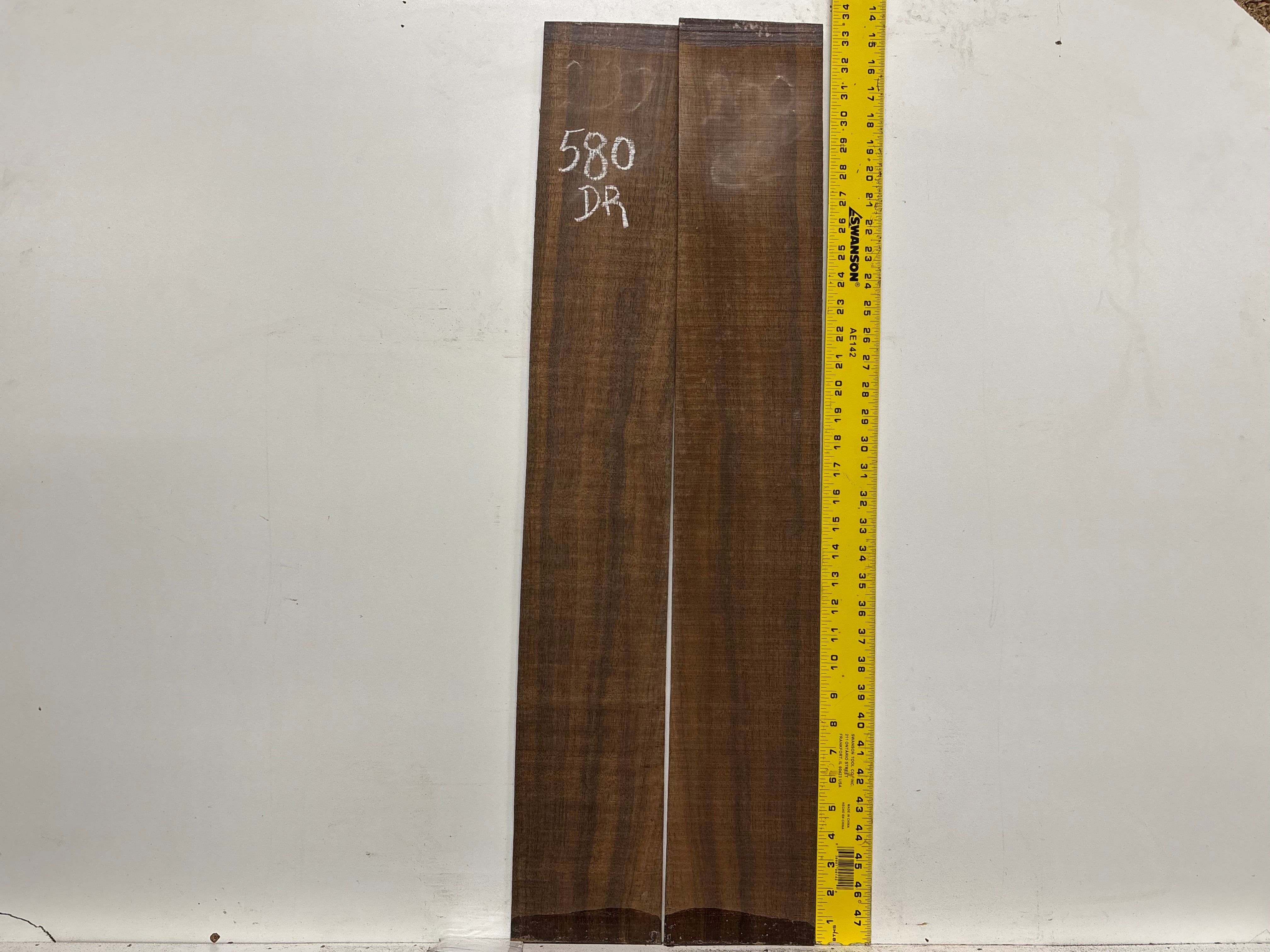 Indian Laurel Dreadnought Guitar Back and Side Set #580 - Exotic Wood Zone