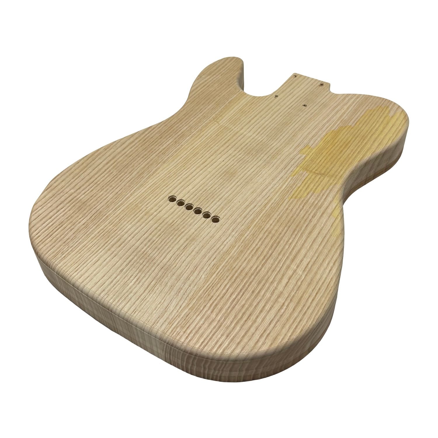 TL-Style White Ash Unfinished Fender Guitar Body #614 - Exotic Wood Zone