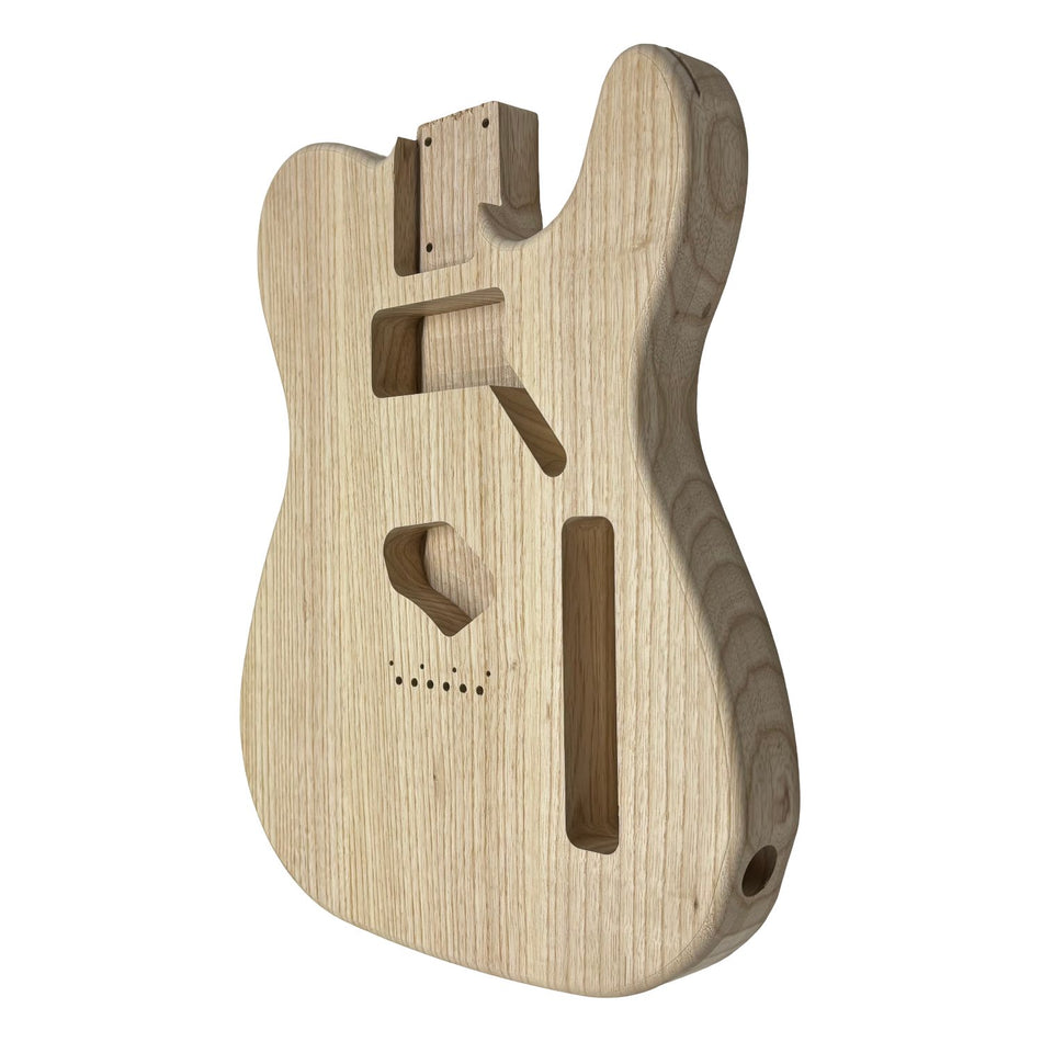TL-Style White Ash Unfinished Fender Guitar Body #615 - Exotic Wood Zone