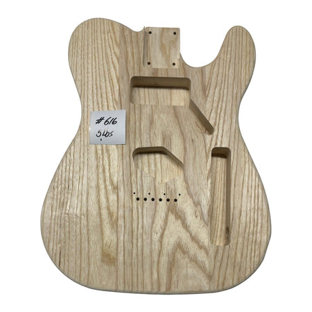 TL-Style White Ash Unfinished Fender Guitar Body #616 - Exotic Wood Zone