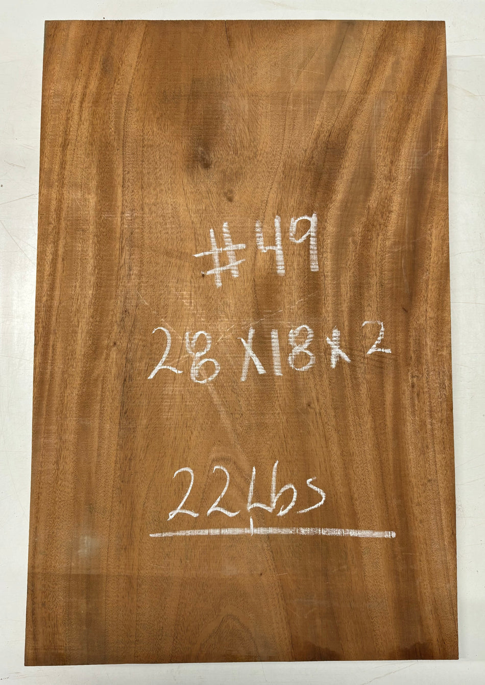 Premium Mahogany Guitar Body Blank - 28" x 18" x 2" (Single Piece) #49