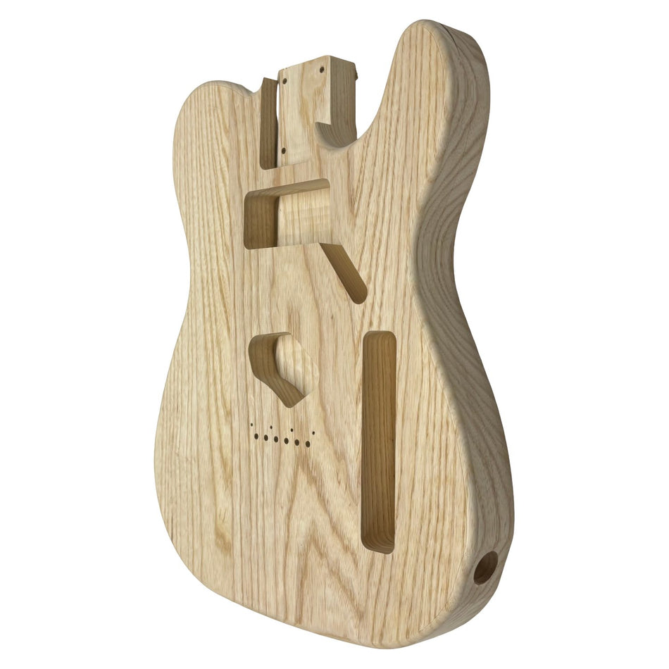 TL-Style White Ash Unfinished Fender Guitar Body #616 - Exotic Wood Zone