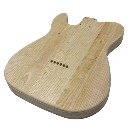 TL-Style White Ash Unfinished Fender Guitar Body #616 - Exotic Wood Zone