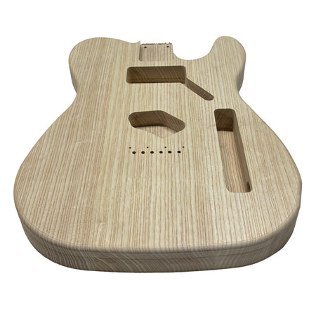 TL-Style White Ash Unfinished Fender Guitar Body #617 - Exotic Wood Zone