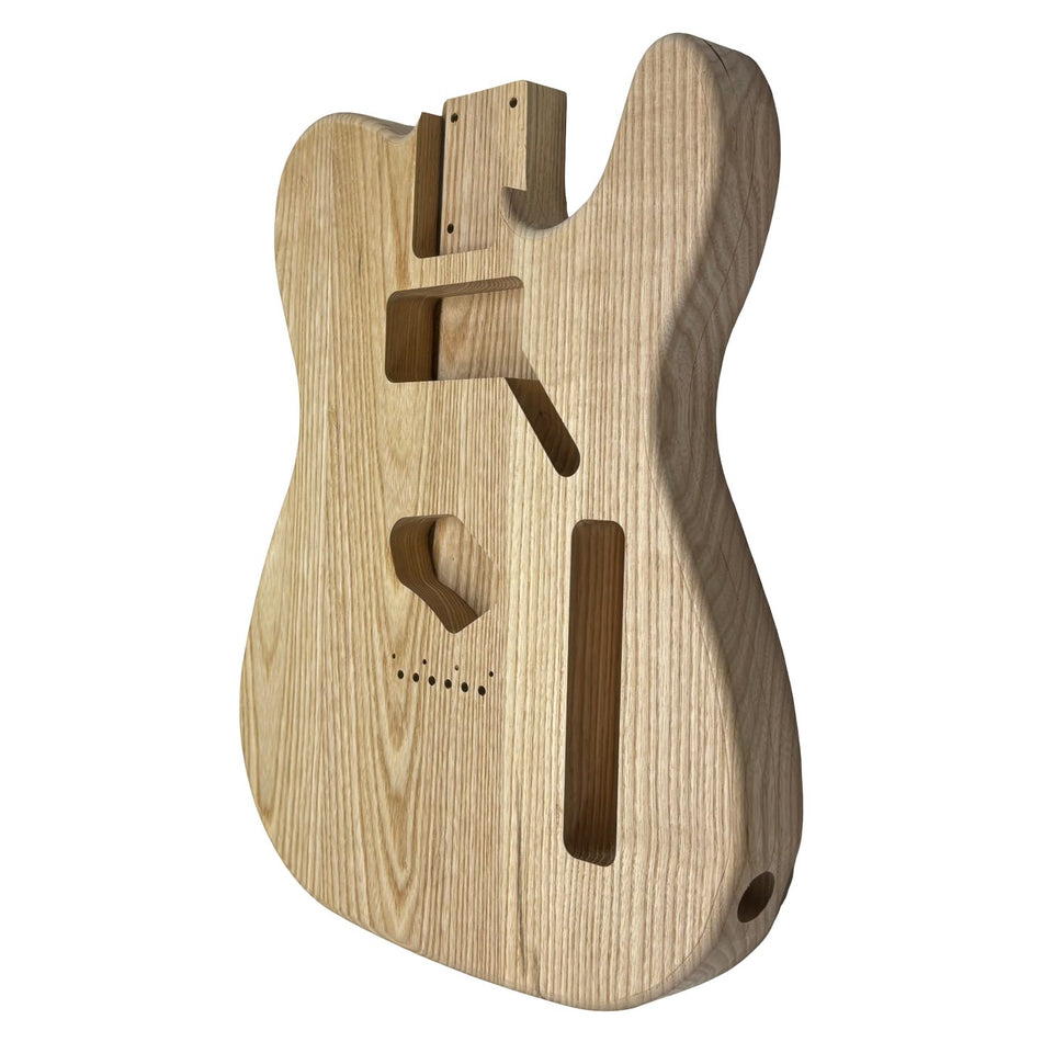 TL-Style White Ash Unfinished Fender Guitar Body #618 - Exotic Wood Zone