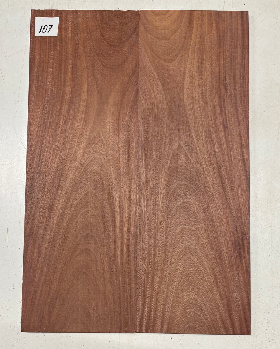 Santos Mahogany Guitar Drop Top - 21" x 7-1/4" x 3/8" #107