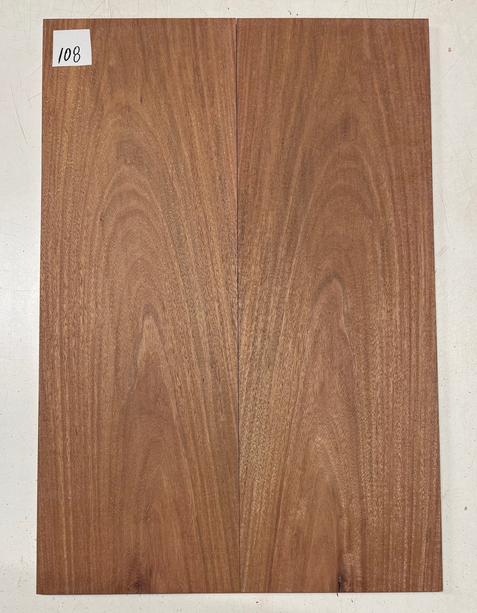 Santos Mahogany Guitar Drop Top - 21" x 7-1/4" x 3/8" #108