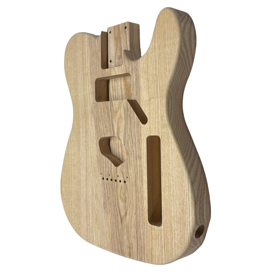 TL-Style White Ash Unfinished Fender Guitar Body #620 - Exotic Wood Zone
