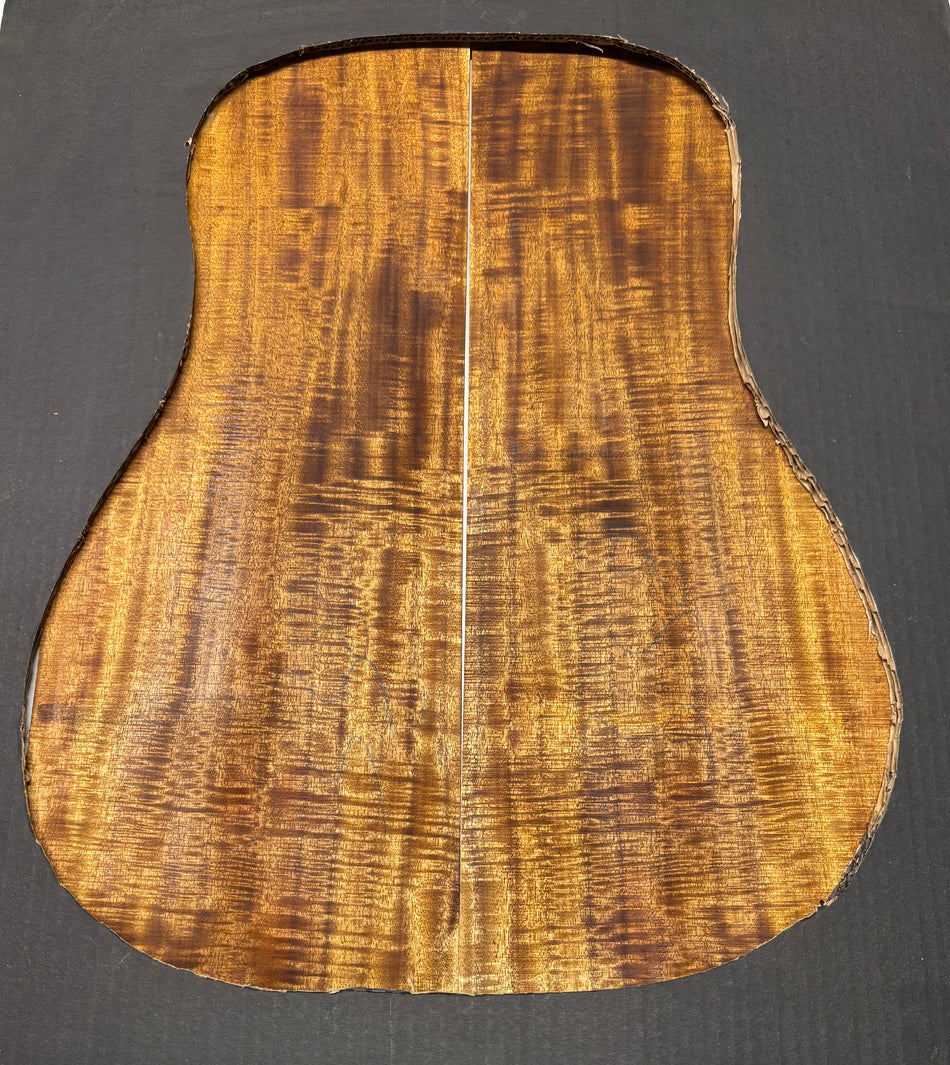 Juego de fondo y aros de guitarra de grado AAAA Dreadnought de palisandro de la India Oriental #61 