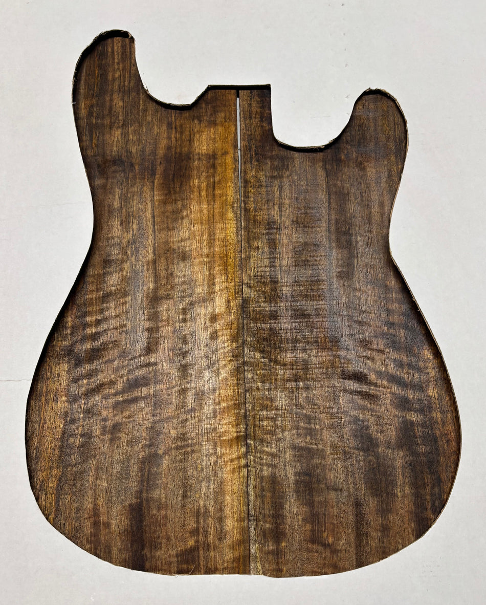 Chocolate Flame Mango Guitar Drop Top - 22" x 7-1/4" x 1/4" #120