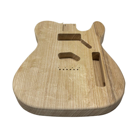 TL-Style White Ash Unfinished Fender Guitar Body #621 - Exotic Wood Zone