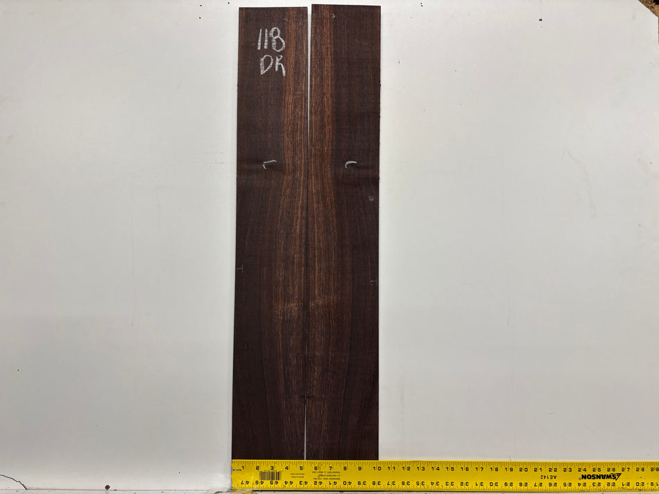 Dark Grain East Indian Rosewood Dreadnought Guitar Side Set #118