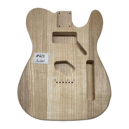 TL-Style White Ash Unfinished Fender Guitar Body #623 - Exotic Wood Zone
