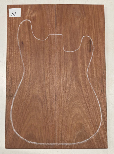 Black Limba Guitar Drop Top - 21" x 7-1/4" x 3/8" #501 Exotic Wood Zone 