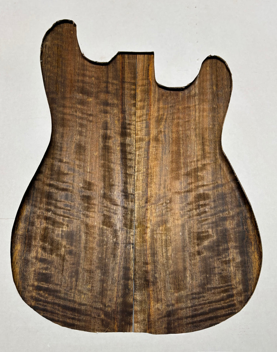 Chocolate Flame Mango Guitar Drop Top - 22" x 7-1/4" x 1/4" #123