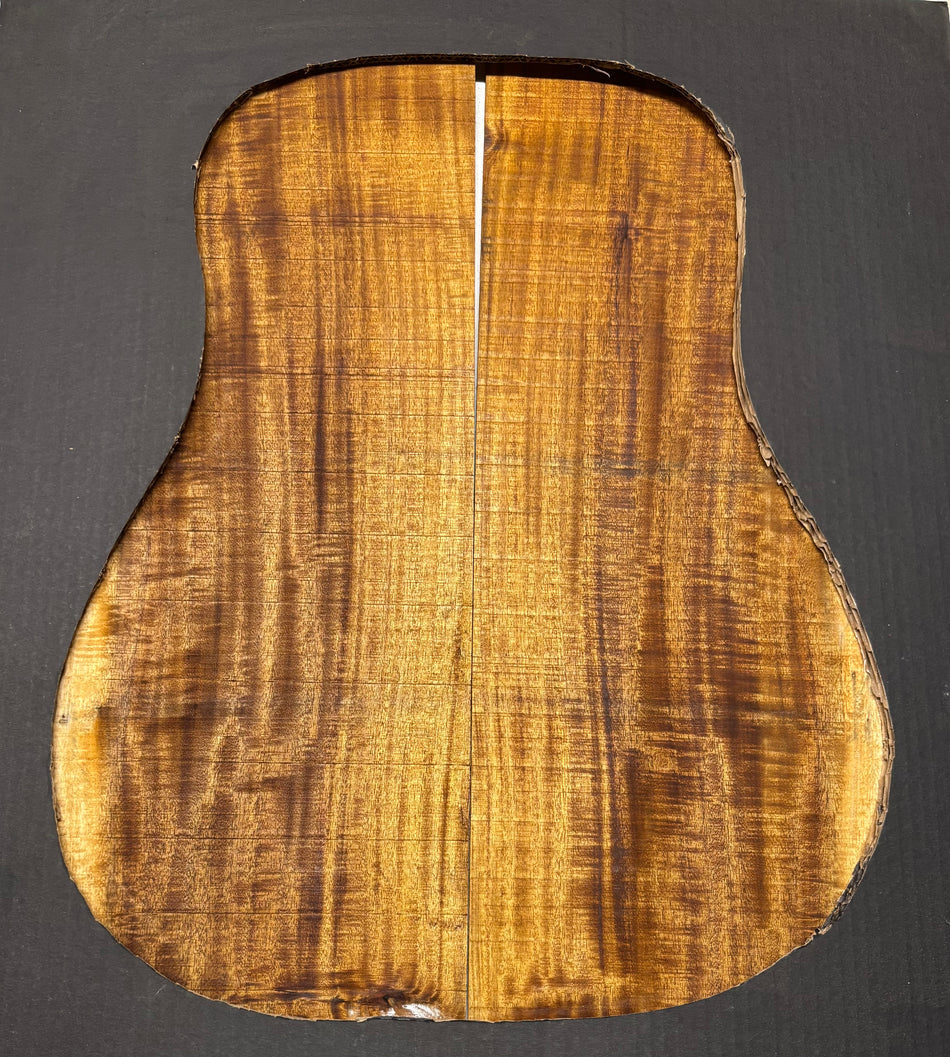 Juego de fondo y aros de guitarra de grado AAAA Dreadnought de palisandro de la India Oriental #61 