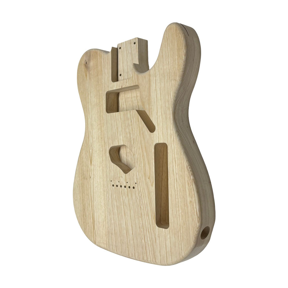 TL-Style White Ash Unfinished Fender Guitar Body #624 - Exotic Wood Zone