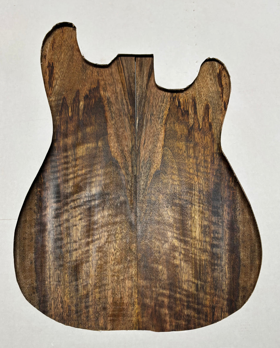 Chocolate Flame Mango Guitar Drop Top - 22" x 7-1/4" x 1/4" #124