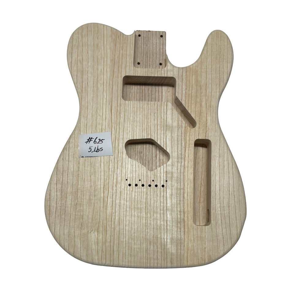TL-Style White Ash Unfinished Fender Guitar Body #625 - Exotic Wood Zone