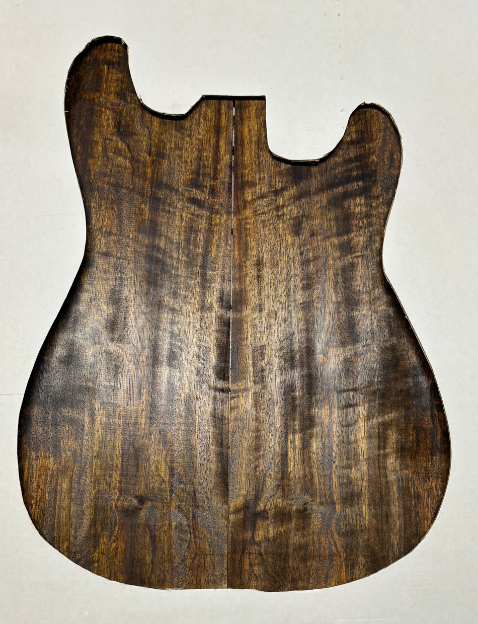 Chocolate Flame Mango Guitar Drop Top - 22" x 7-1/4" x 1/4" #126