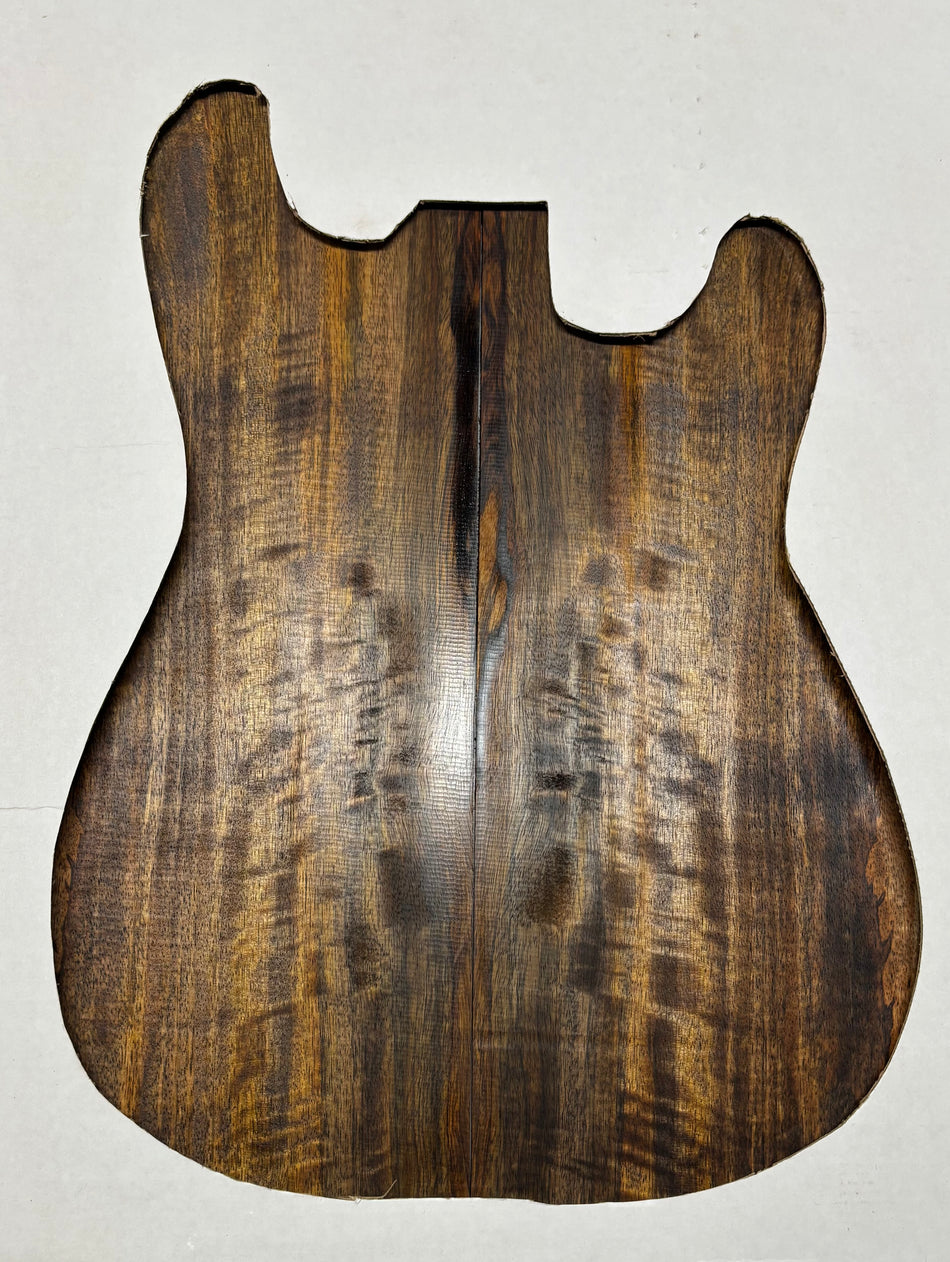 Chocolate Flame Mango Guitar Drop Top - 22" x 7-1/4" x 1/4" #128