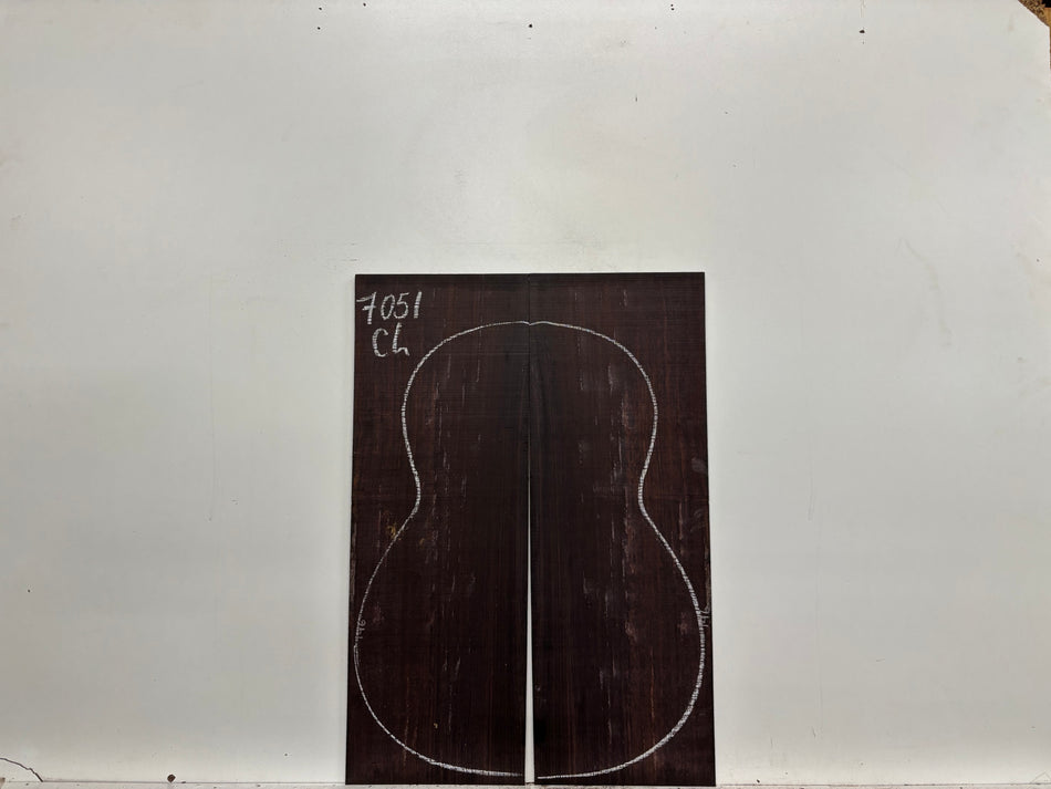 Dark Grain East Indian Rosewood Classical Guitar Back & Side Set #7051