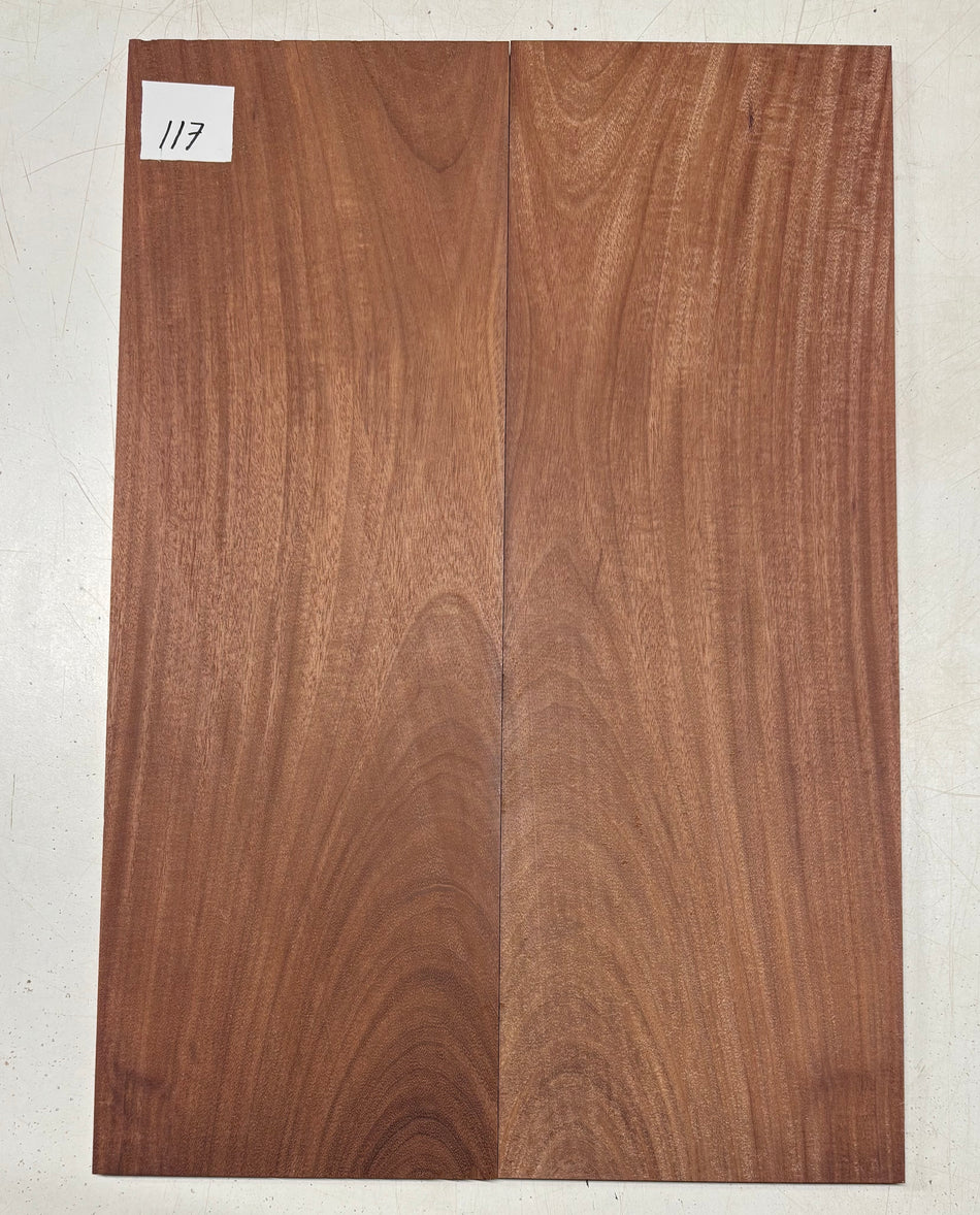 Santos Mahogany Guitar Drop Top - 21" x 7-1/4" x 3/8" #117