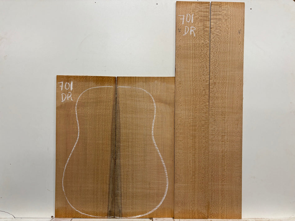 Lacewood Dreadnought Guitar Back & Side Set #701