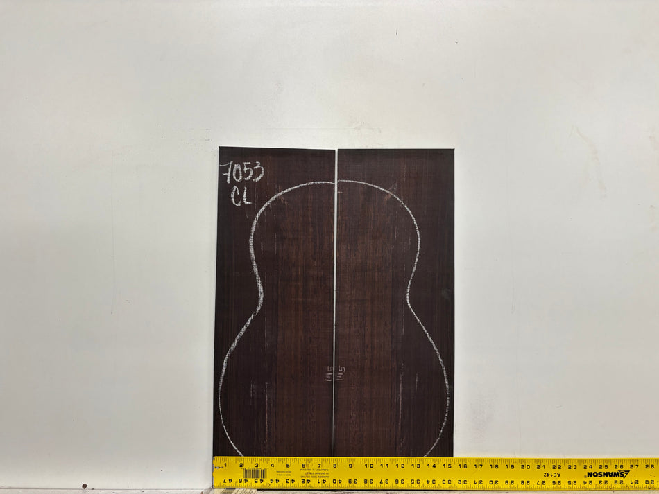 Dark Grain East Indian Rosewood Classical Guitar Back & Side Set #7053