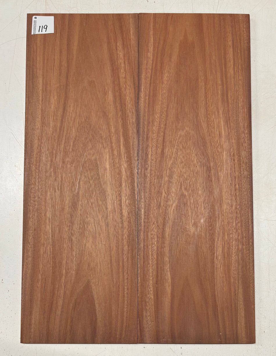 Santos Mahogany Guitar Drop Top - 21" x 7-1/4" x 3/8" #119